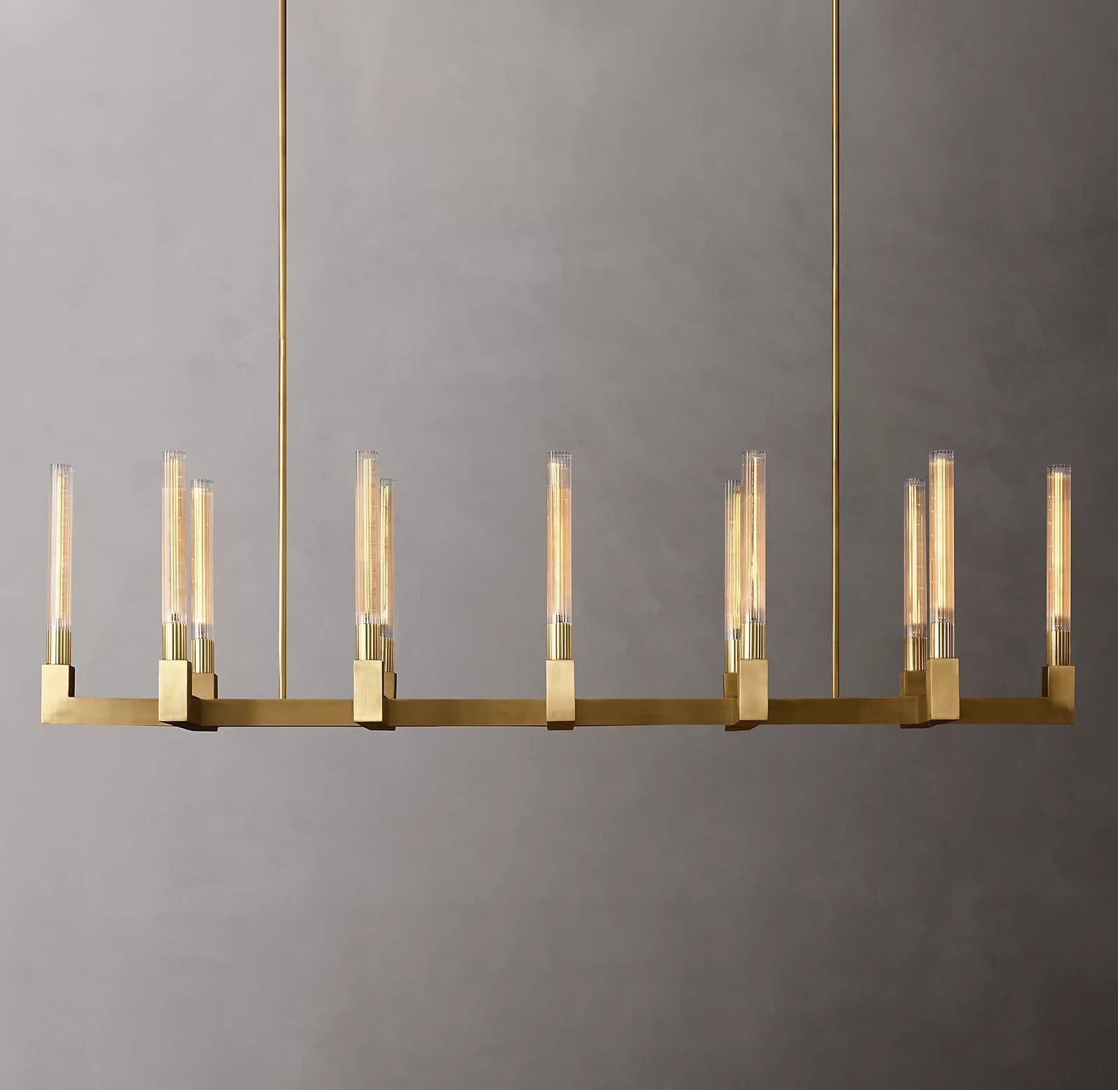 Cannele Modern Candlestick Linear Chandelier Light 67"
