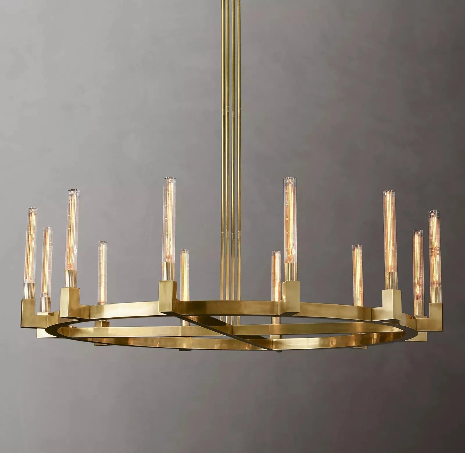 Cannele Modern Candlestick Round Chandelier Light 60"