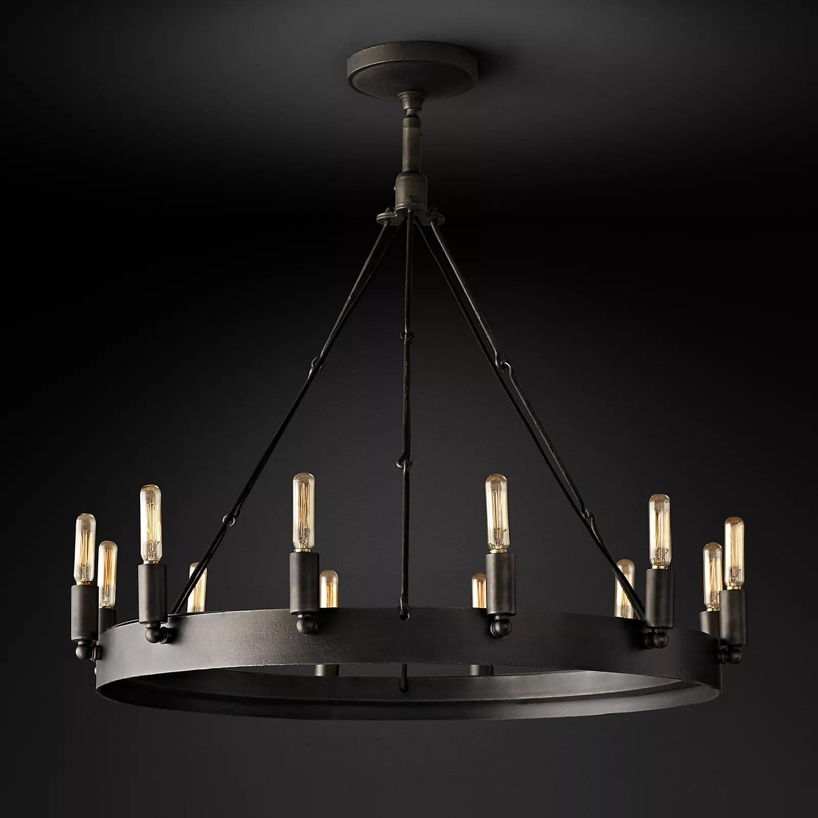 Camino Vintage Modern Round chandelier 38" 18-Lights for Living room