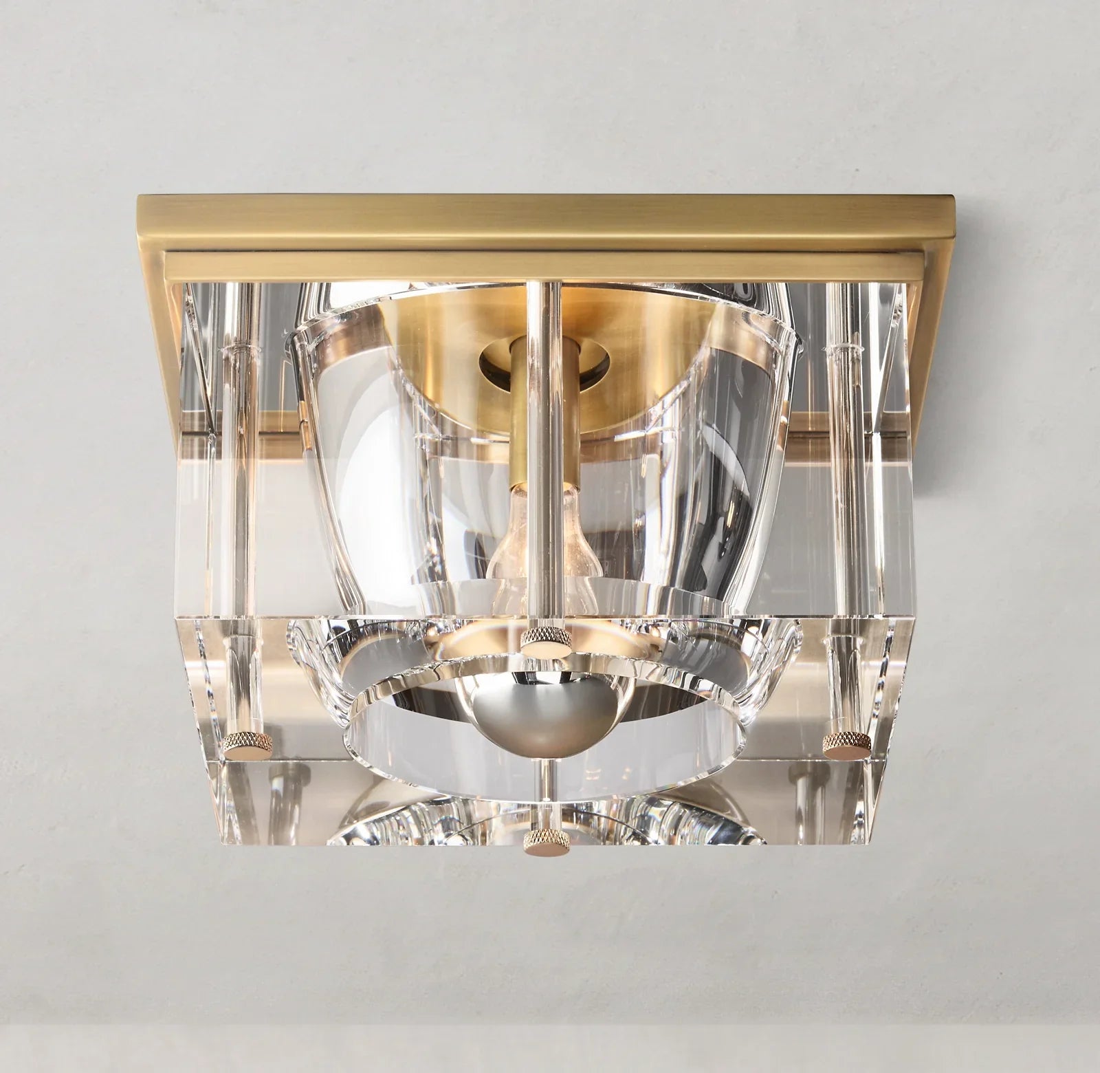 Saviles Modern Square Flushmount 10”