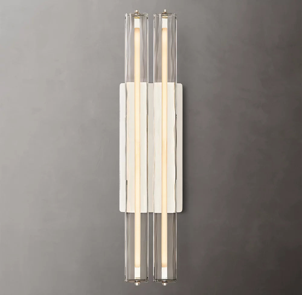 Audubon Modern Crystal Double Sconce 15"