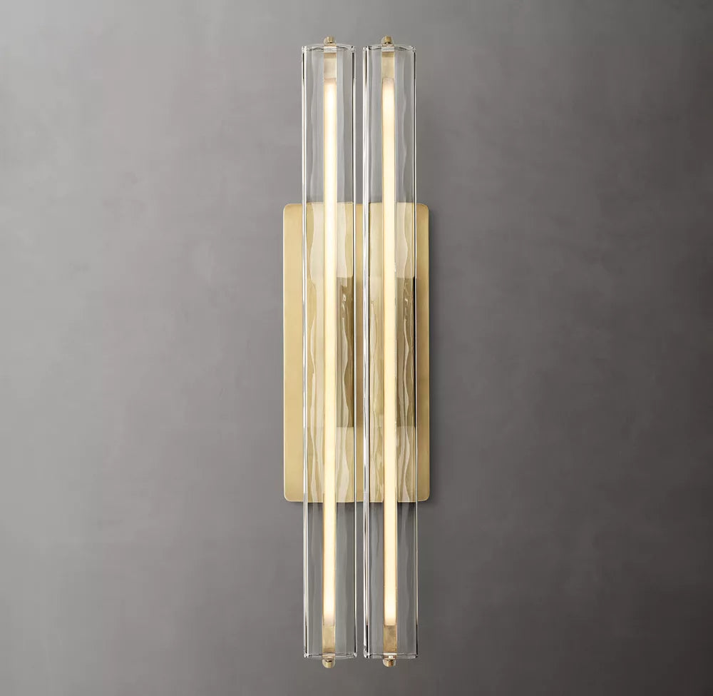 Audubon Modern Crystal Double Sconce 15"