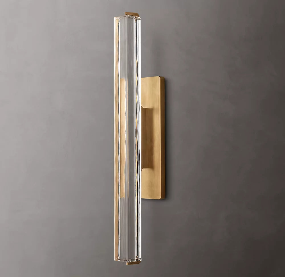 Audubon Modern Crystal Single Sconce 15"