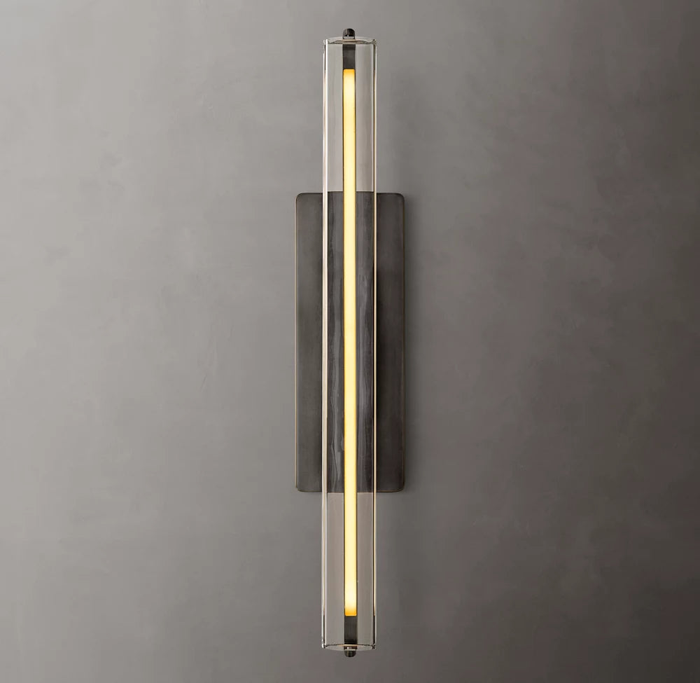 Audubon Modern Crystal Single Sconce 15"