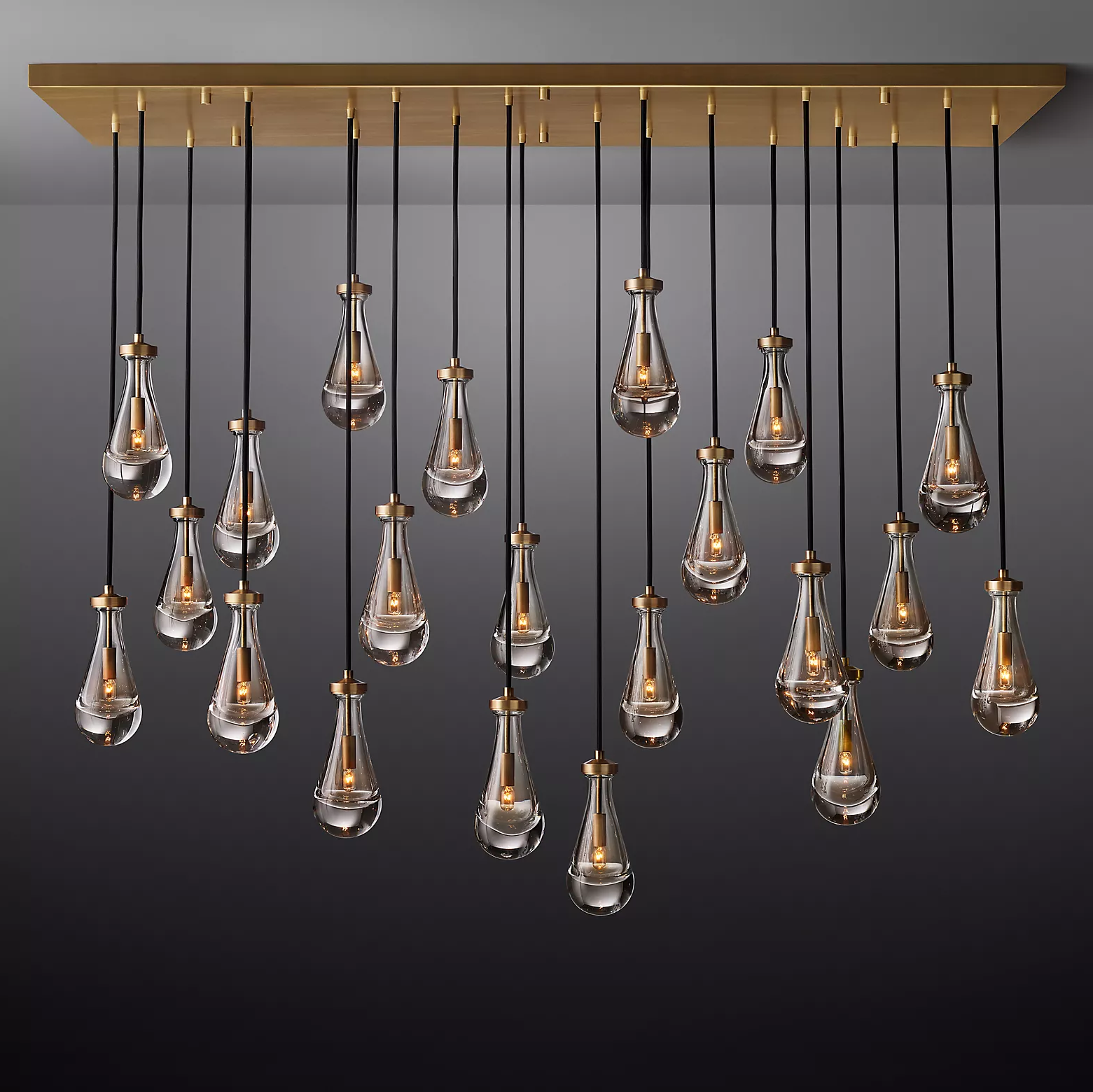 Rain Linear Modern Chandelier 72"