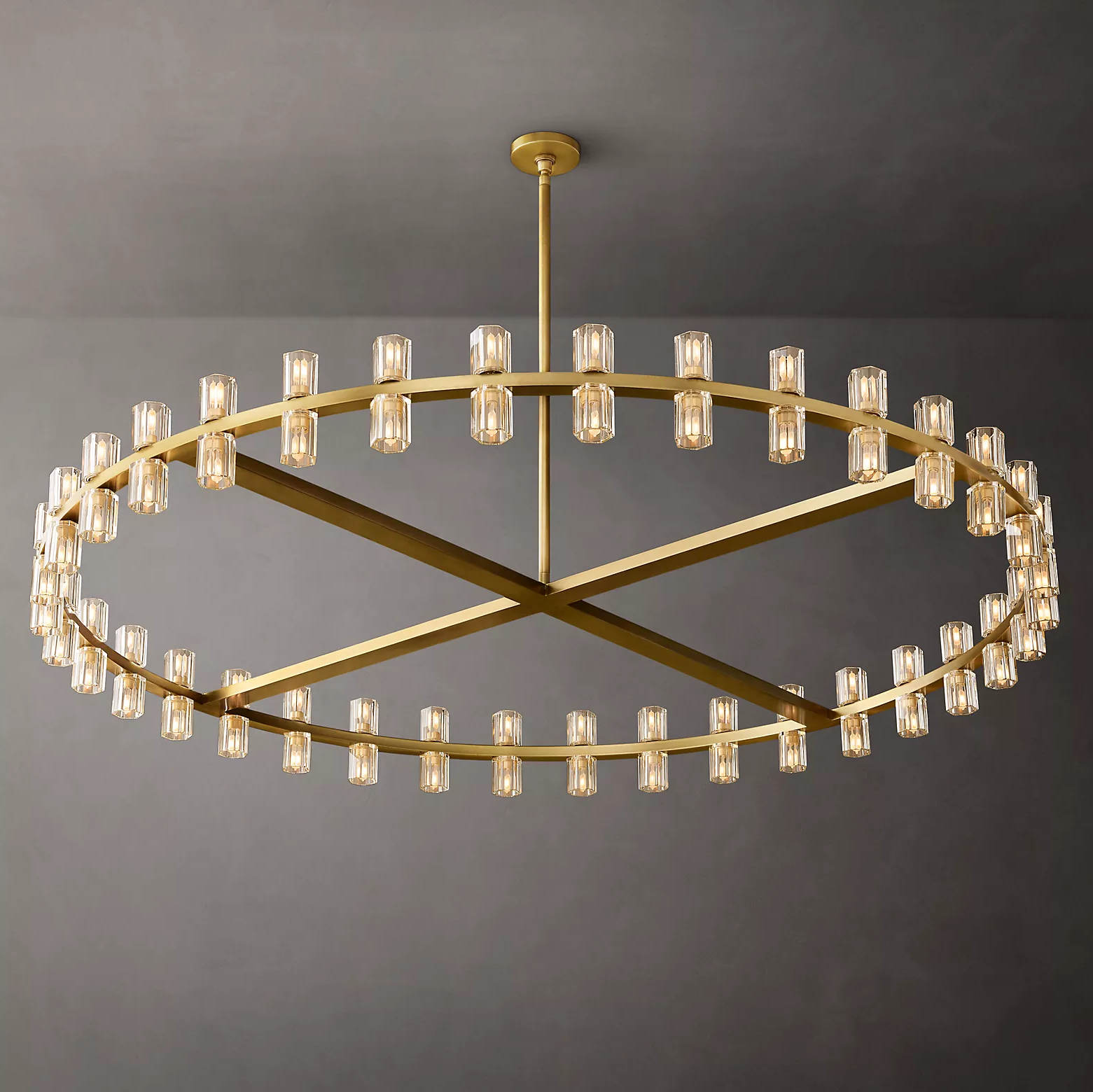 Arcachones GLass Round Chandelier 60"