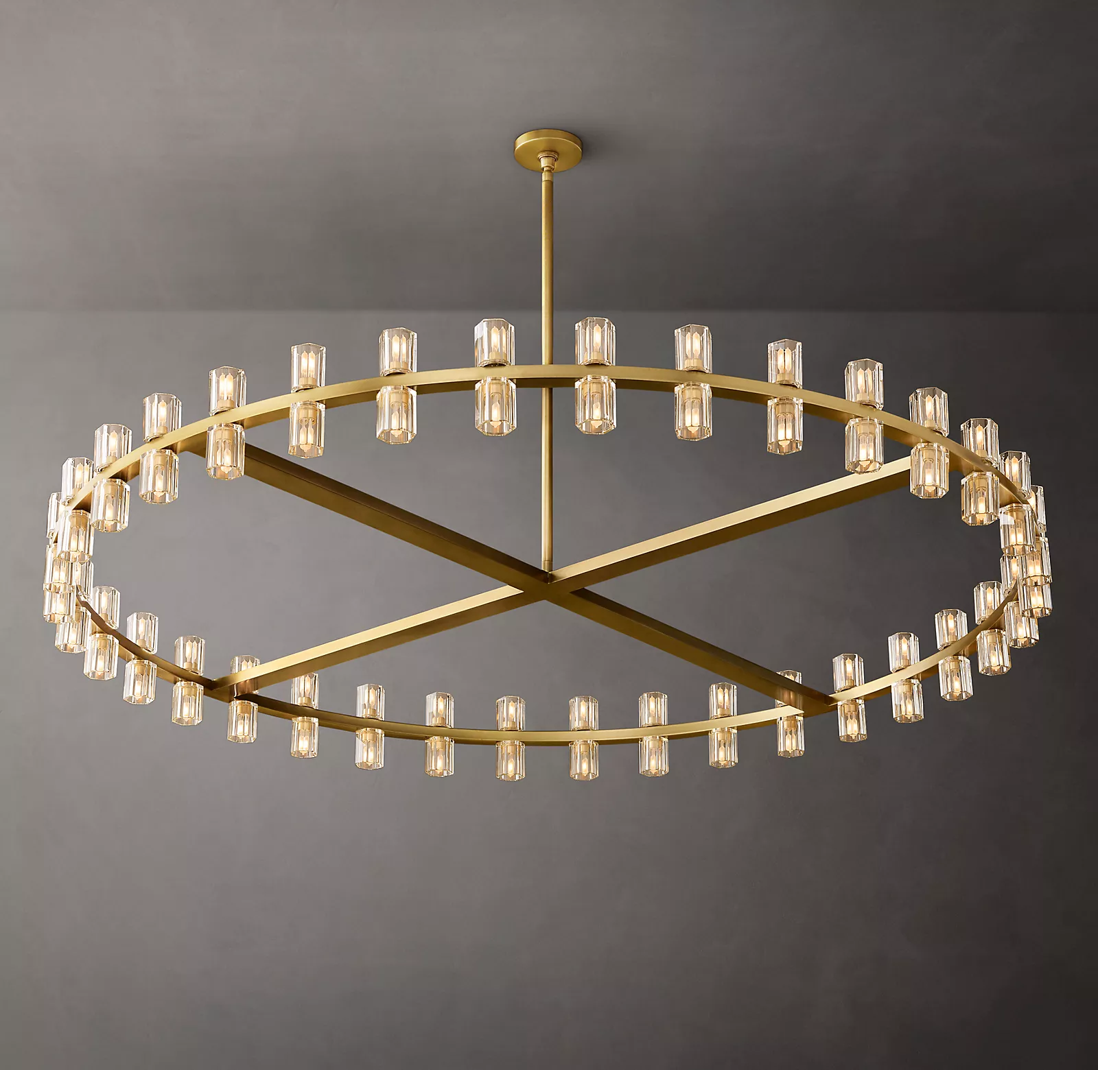 Arcachones GLass Round Chandelier 60"