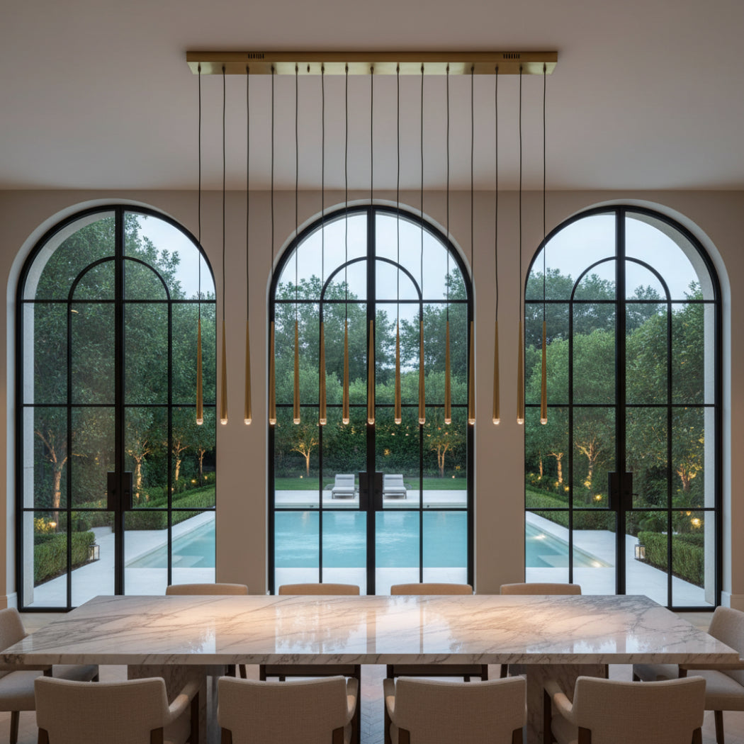 Aquitaines Modern Linear Chandelier 72"