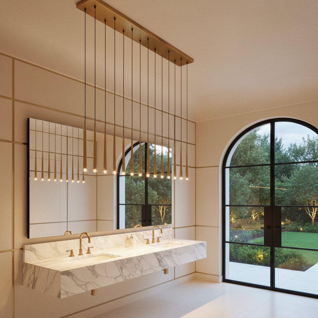 Aquitaine Modern Linear Chandelier 48"