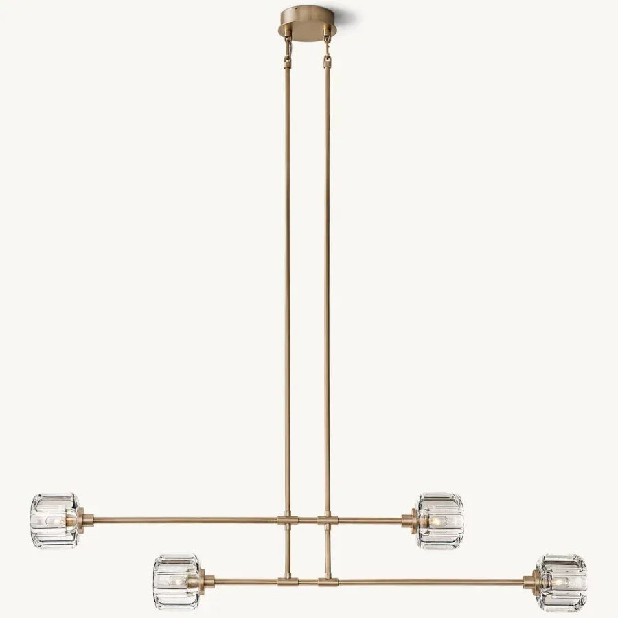 Demaret Modern Mobile Linear Chandelier 72"