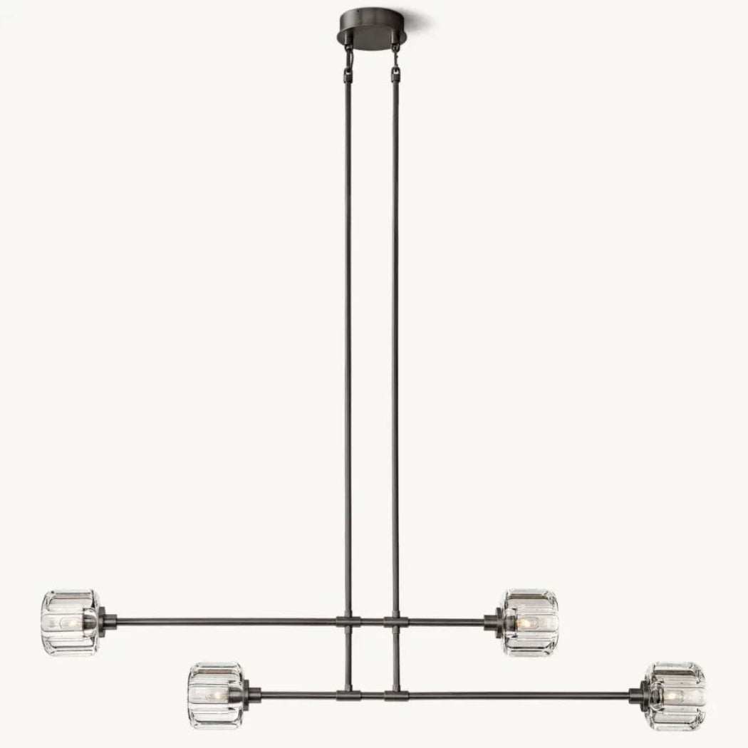 Demaret Modern Mobile Linear Chandelier 72"