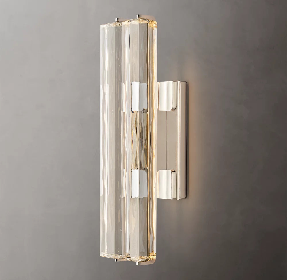 Audubon Modern Crystal Double Sconce 19"