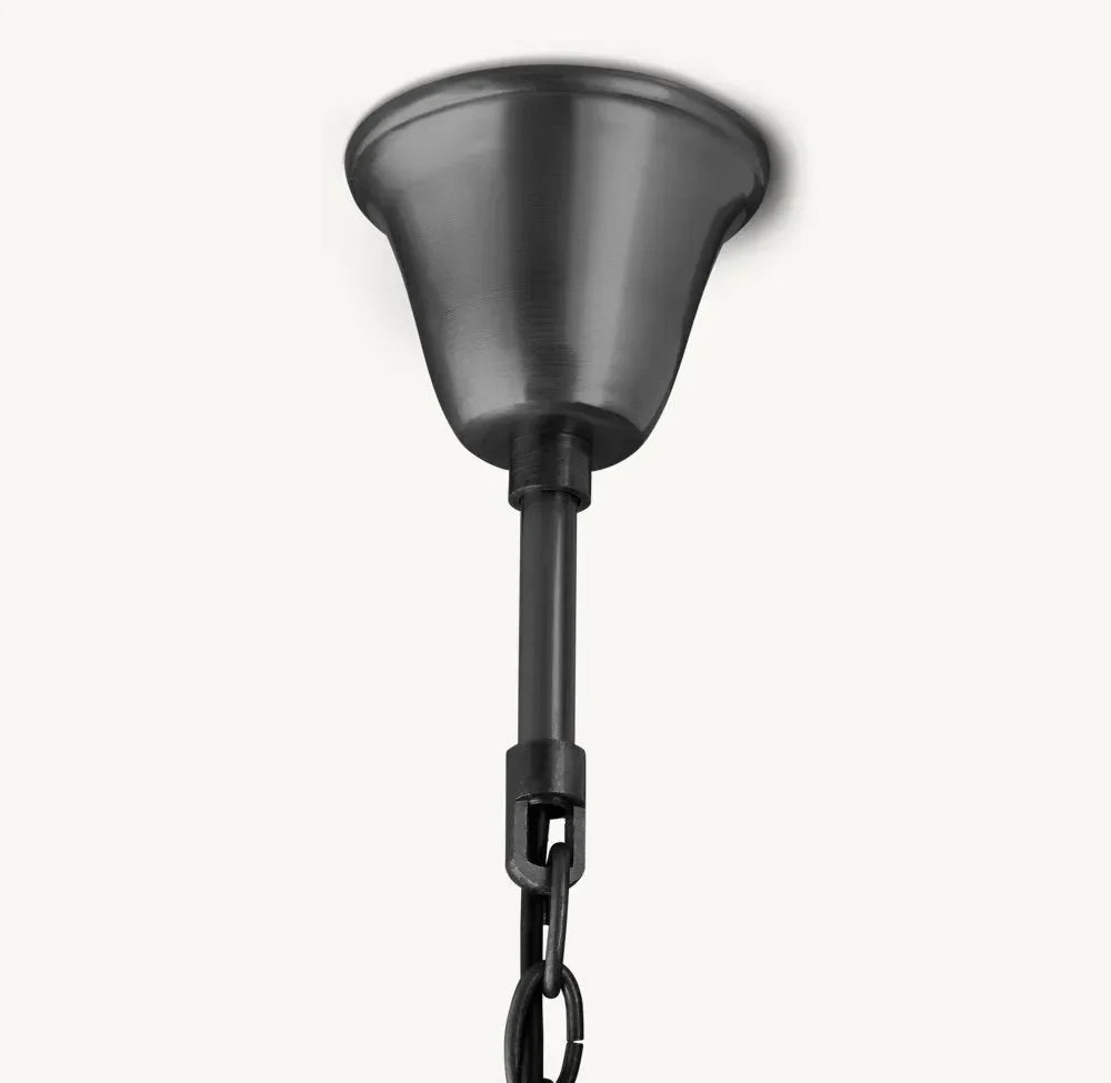 1920s Odeon Multi-tier Crystal Round Chandelier 20”