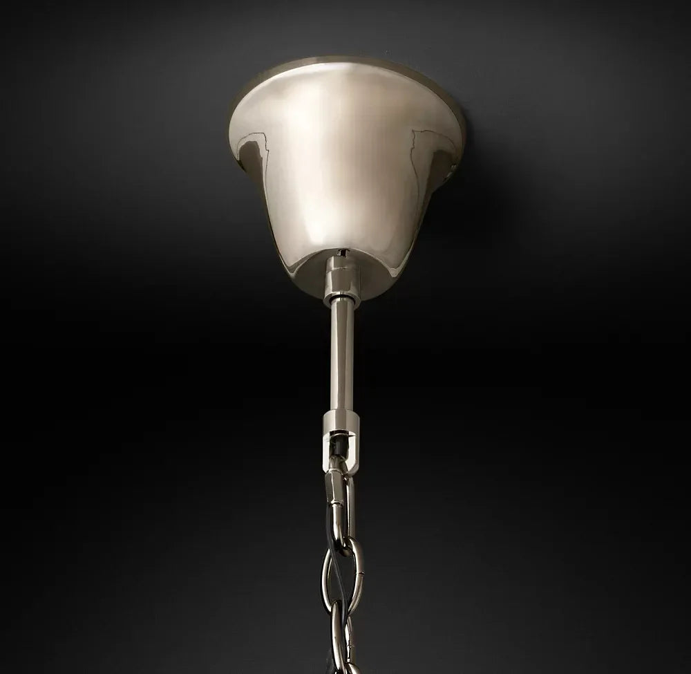 1920s Odeon Multi-tier Crystal Round Chandelier 44"