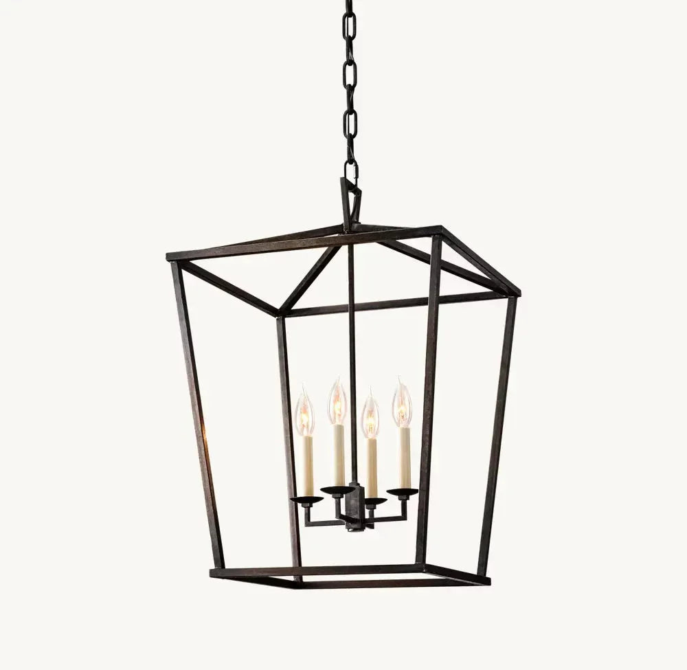 19th Century English Openwork Pendant Light 17"