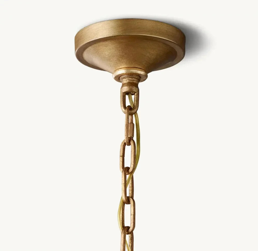 19th Century English Openwork Round Chandelier 60"