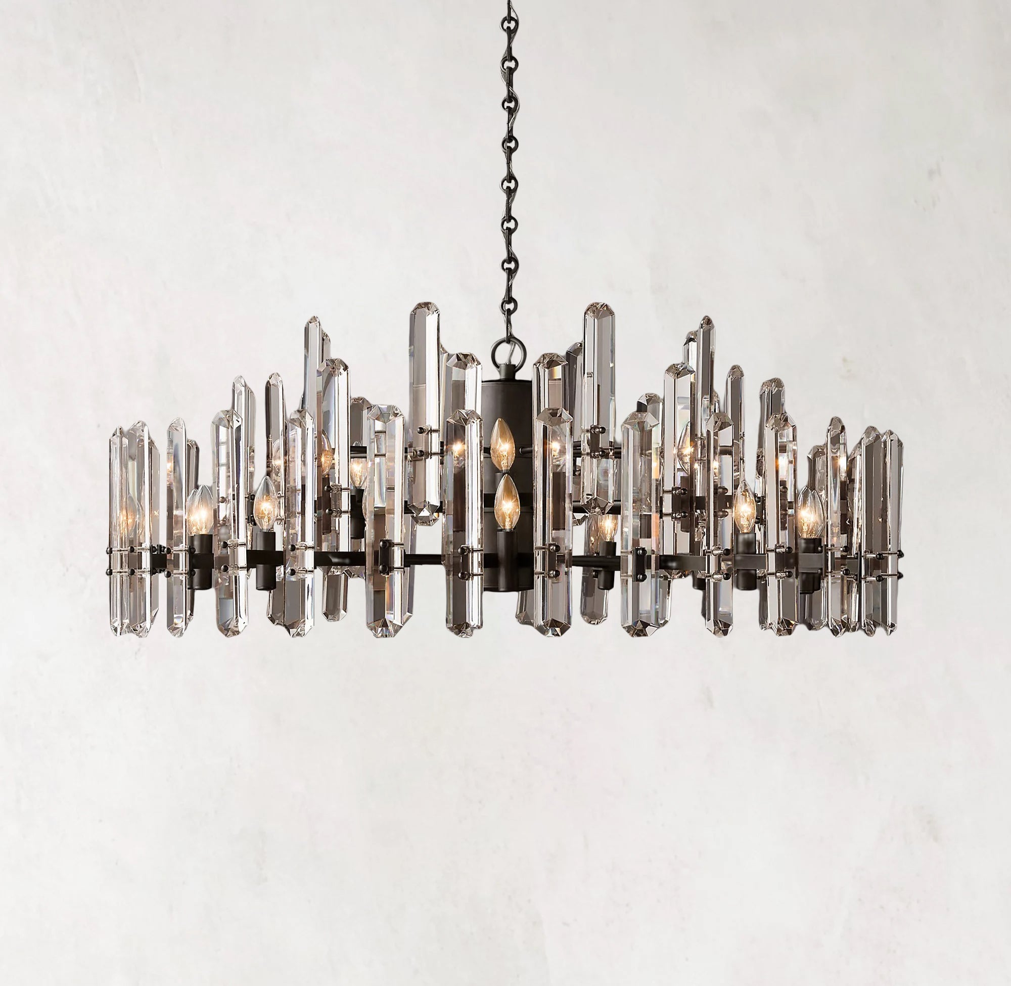Bonnington Modern Crystal Round Chandelier 48"