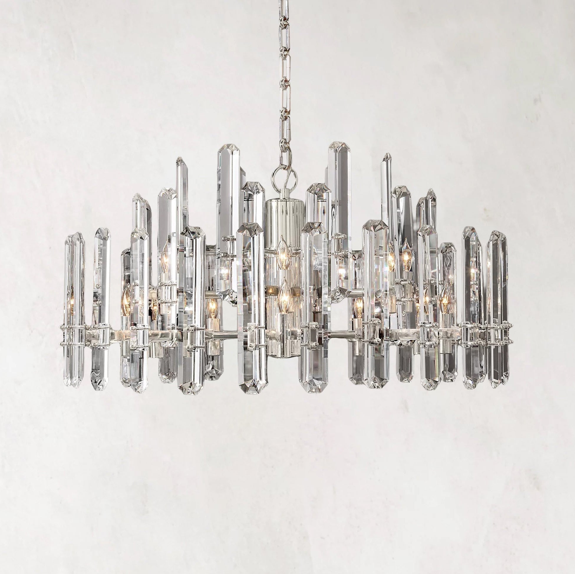 Bonnington Modern Crystal Round Chandelier 36"