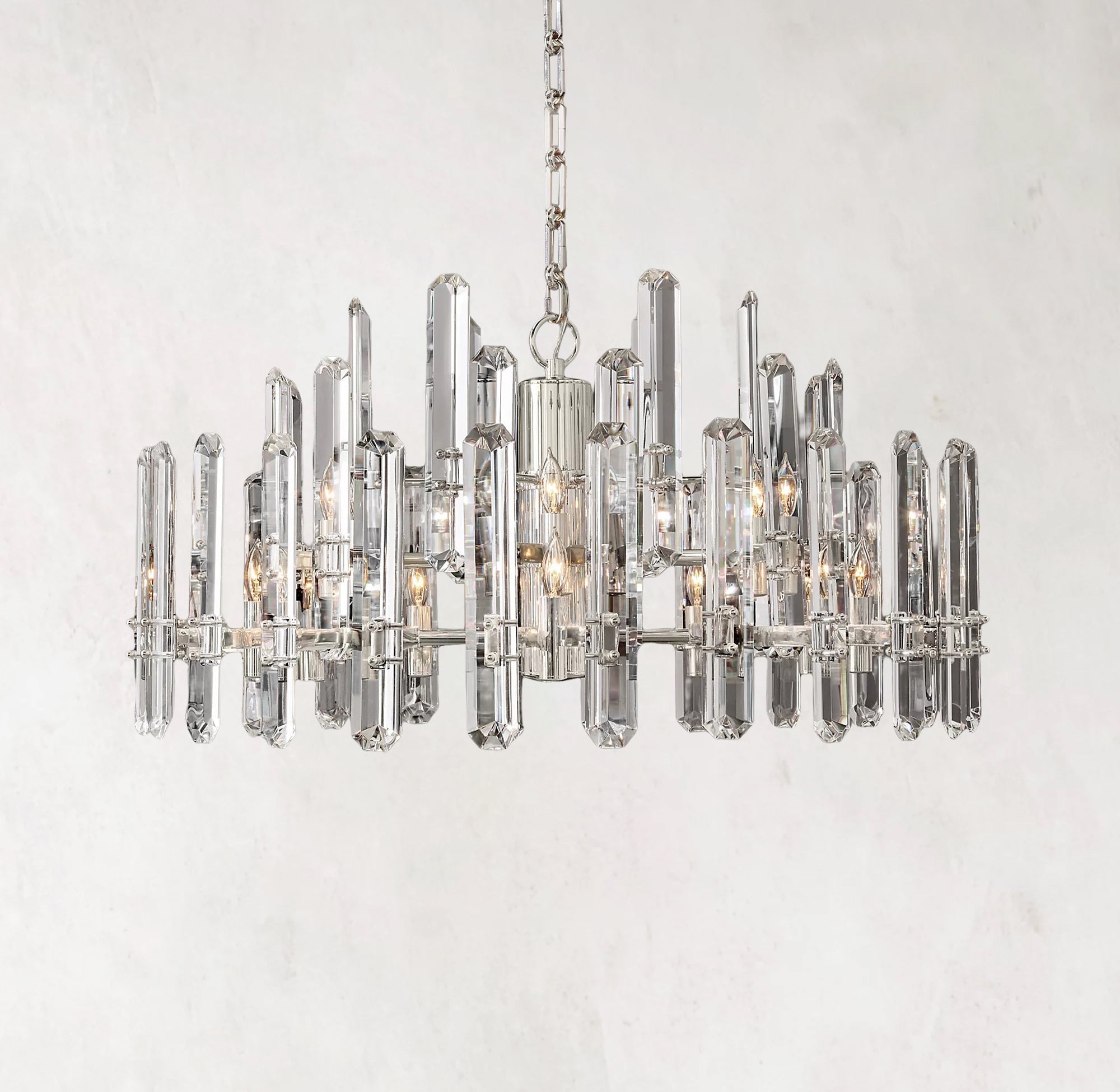 Bonnington Modern Crystal Round Chandelier 36"