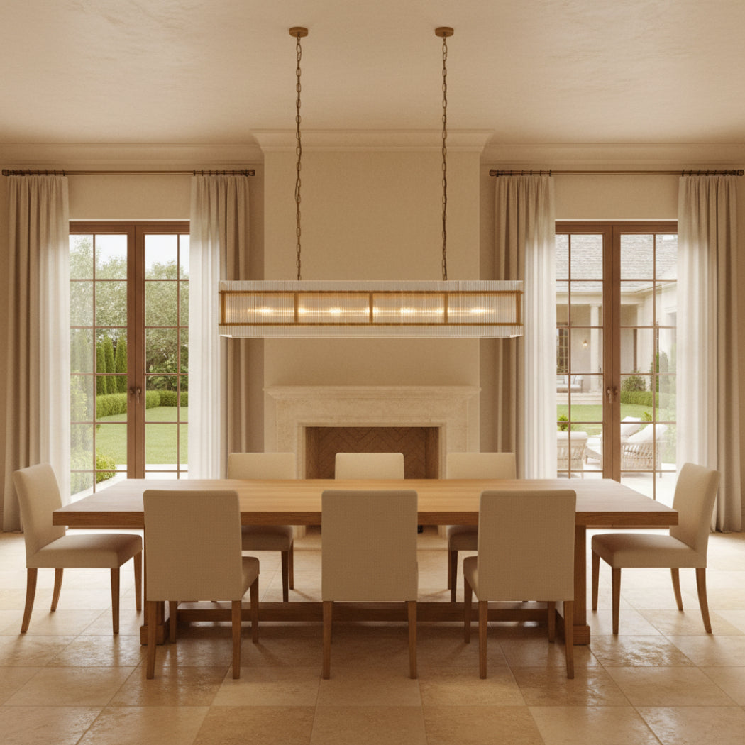 San Marco Modern Linear Chandelier 54"