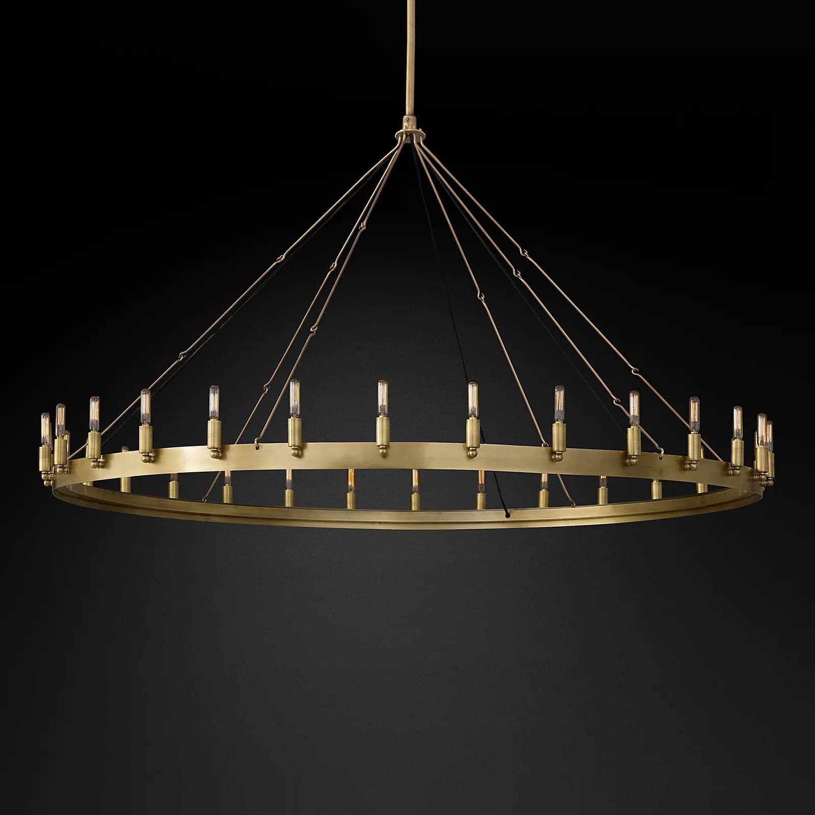 Camino Vintage Round chandelier 63" 30-Lights
