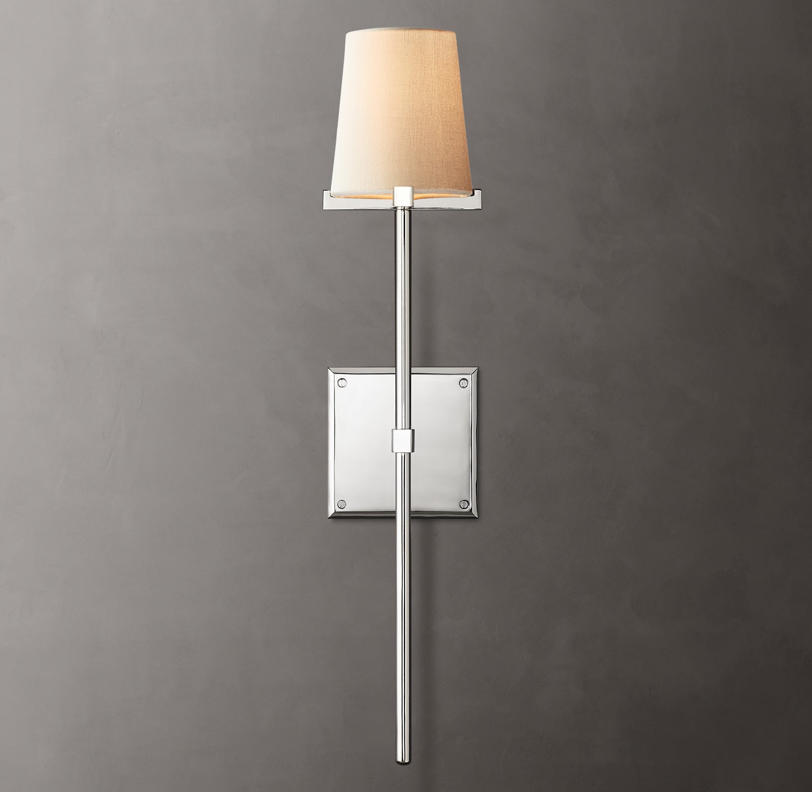 Pauillac Modern Torch Fabric Shade Wall Sconce