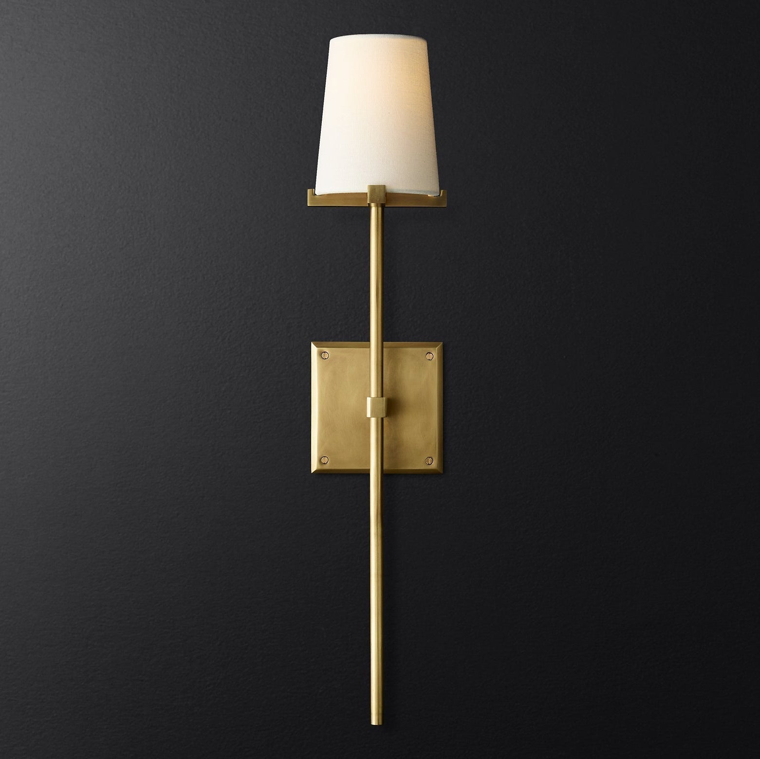Pauillac Modern Torch Fabric Shade Wall Sconce