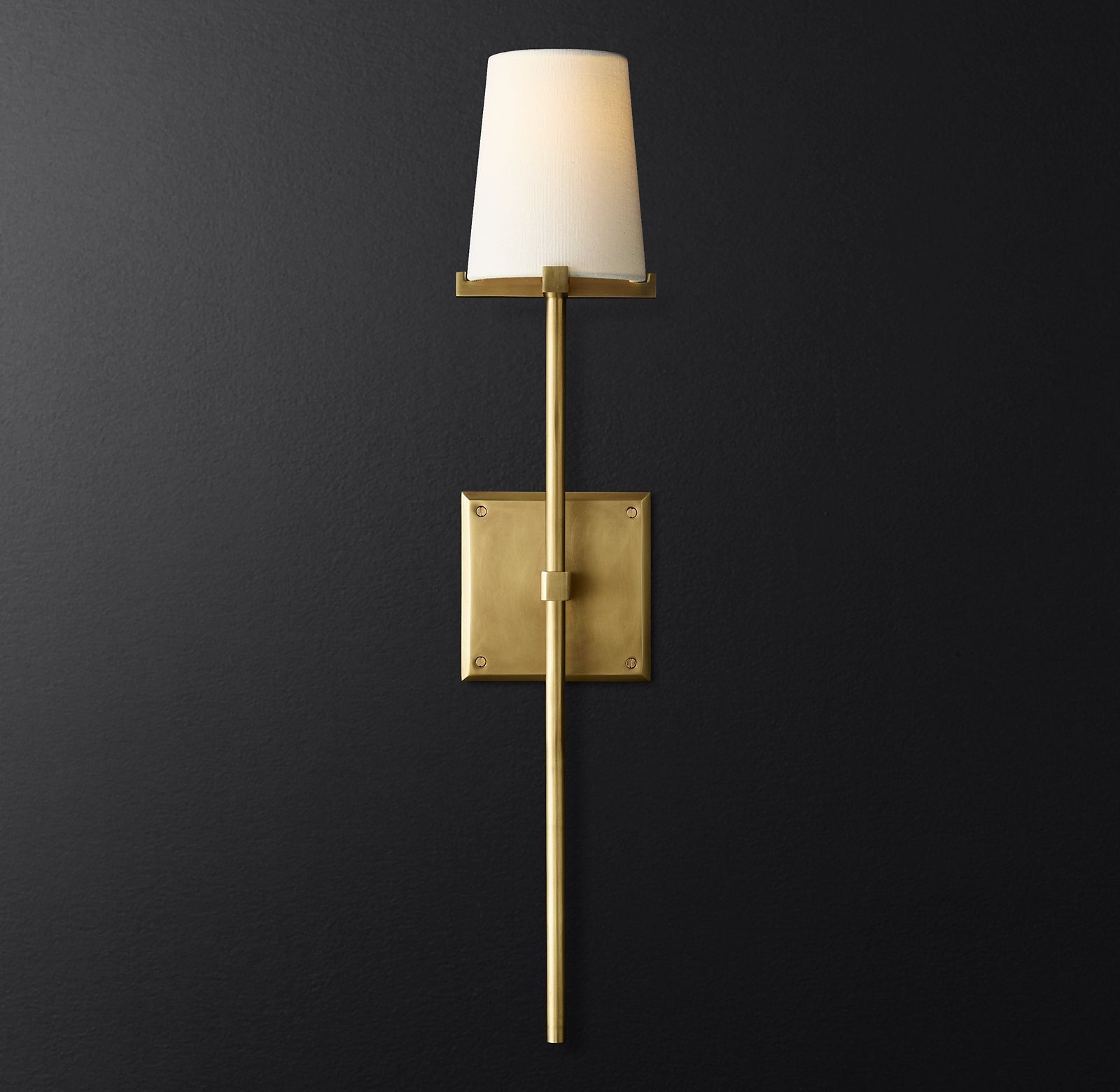 Pauillac Modern Torch Fabric Shade Wall Sconce
