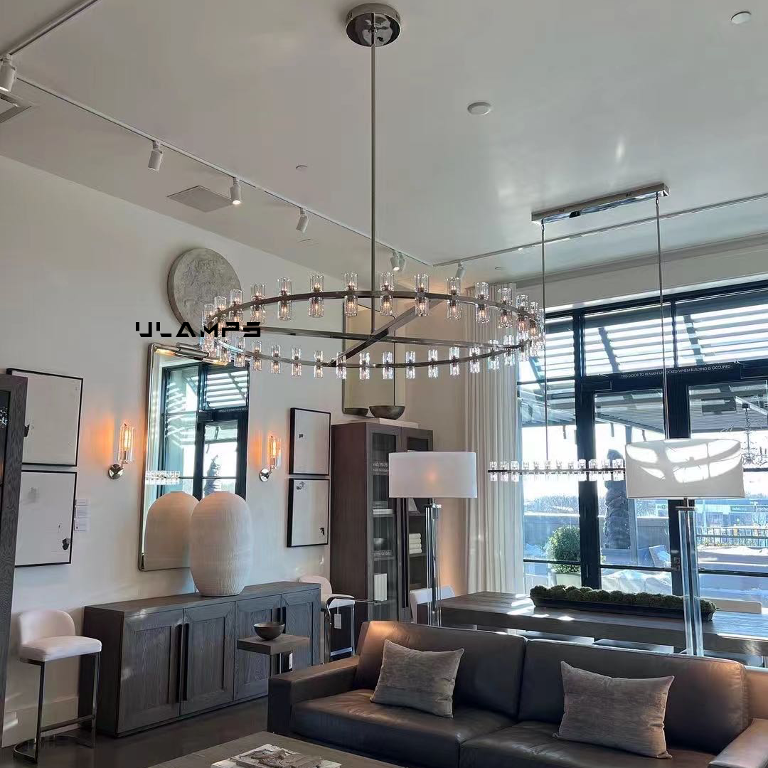 Arcachones GLass Round Chandelier 60"