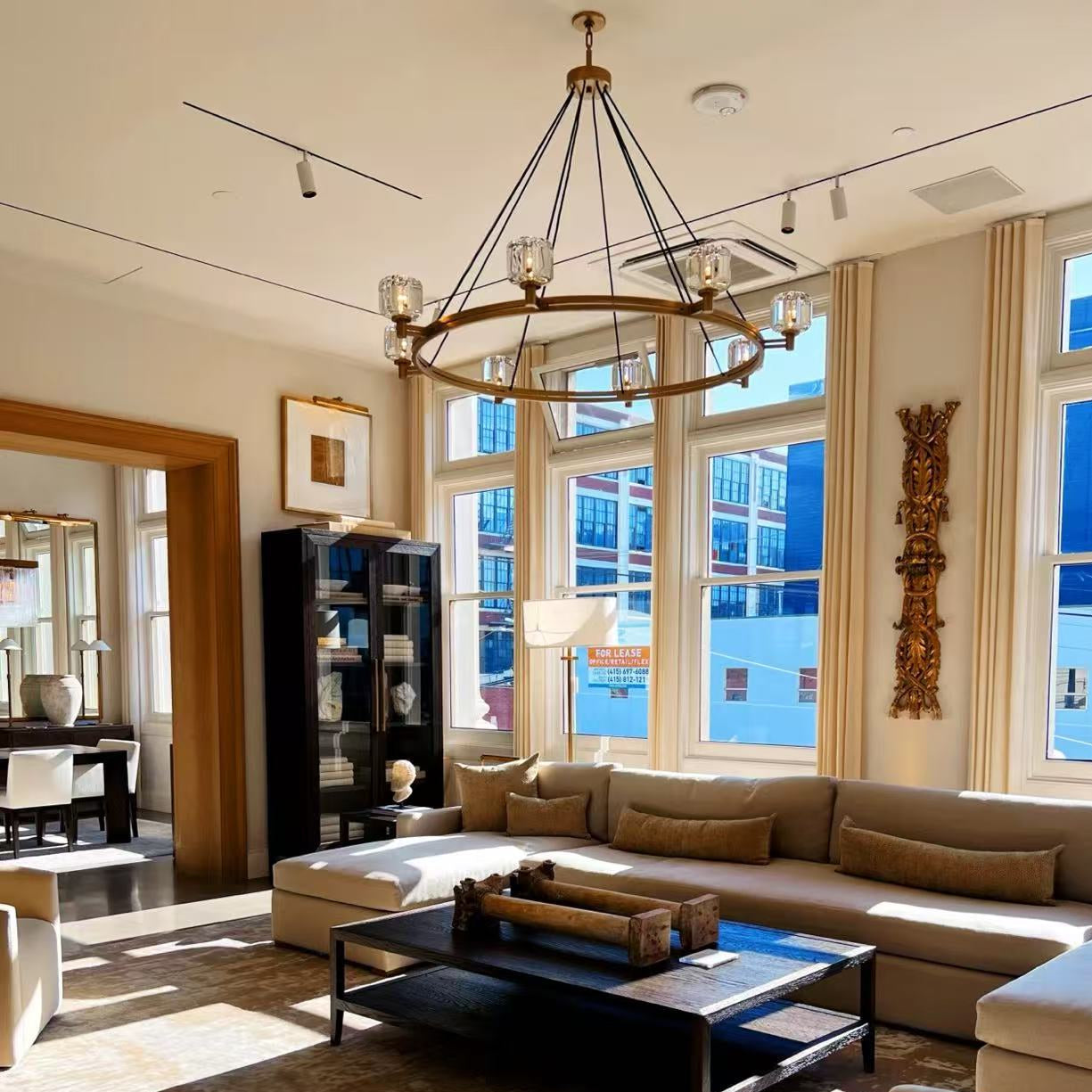 Demaret Modern Round Chandelier 60"