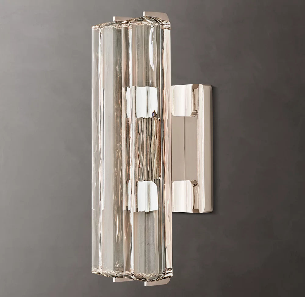 Audubon Modern Crystal Double Sconce 25"