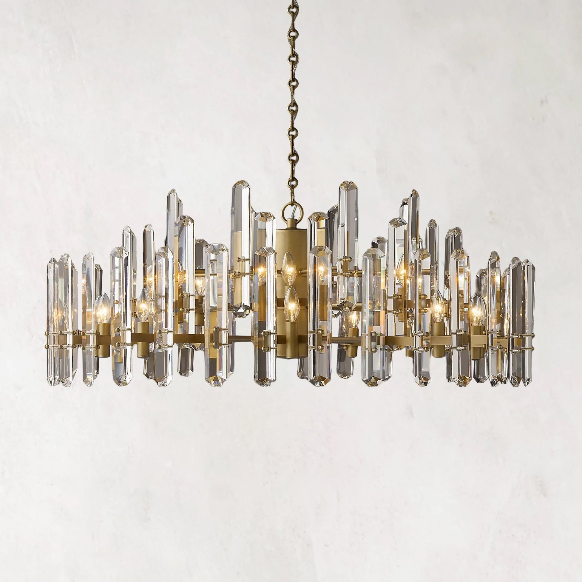 Bonnington Modern Crystal Round Chandelier 48"