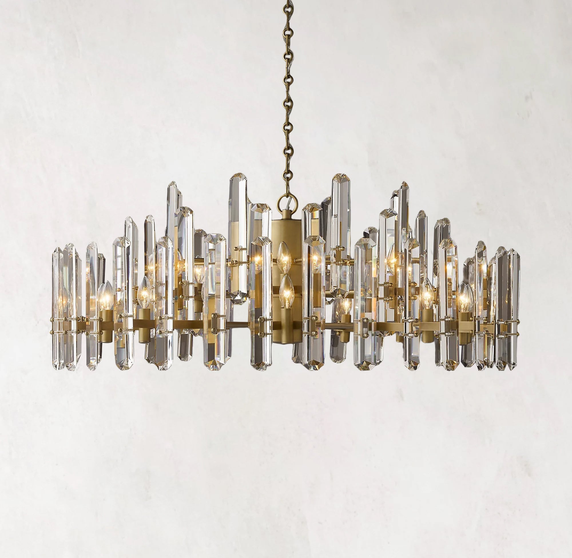 Bonnington Modern Crystal Round Chandelier 48"