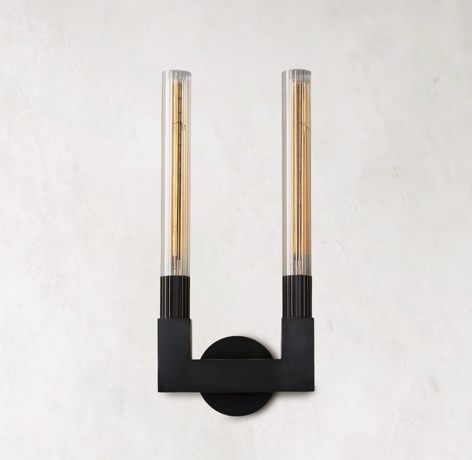 Cannele Modern Double Head Candlestick Wall Sconce , Wall Lamps