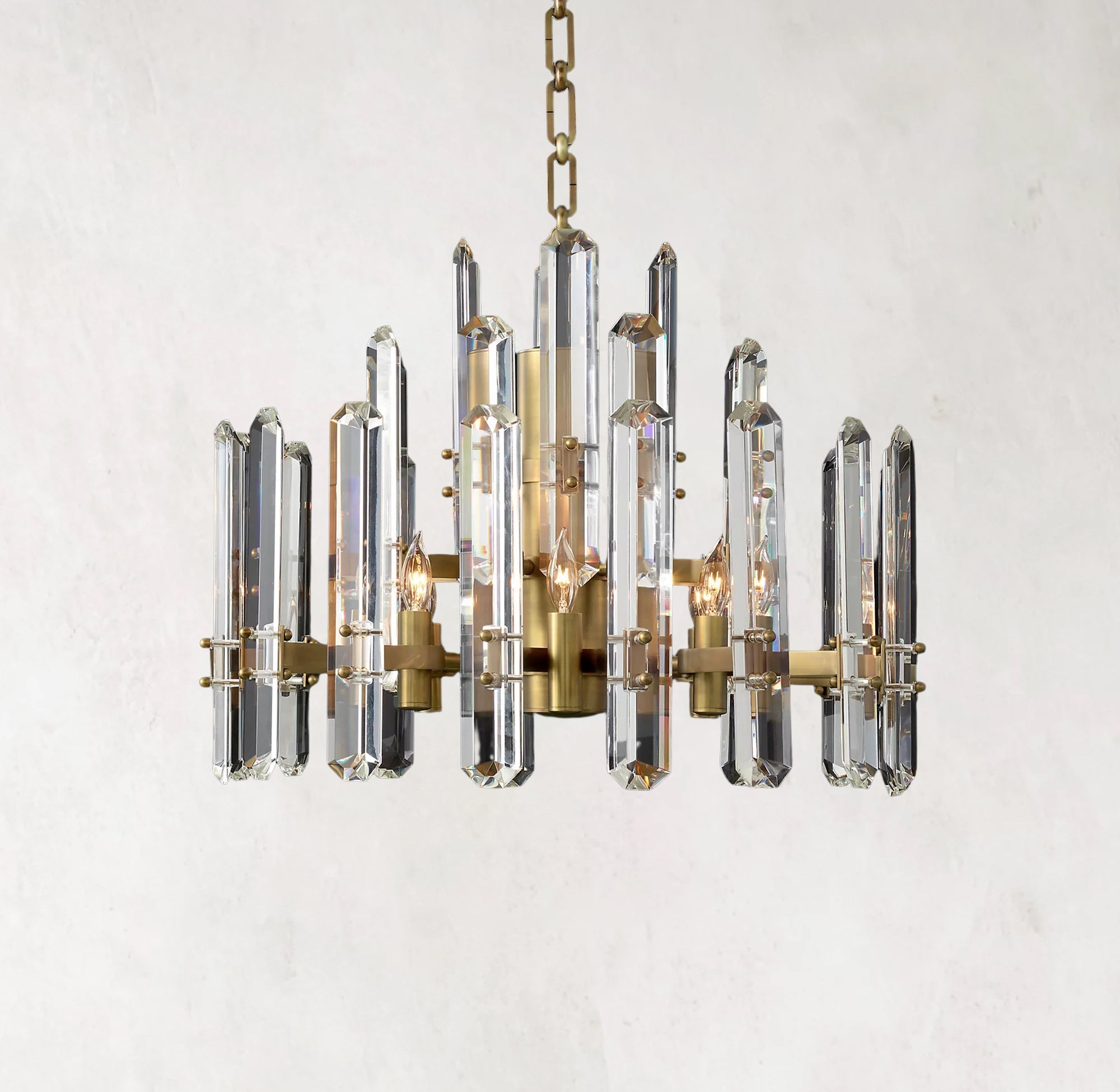 Bonnington Modern Crystal Round Chandelier 24"