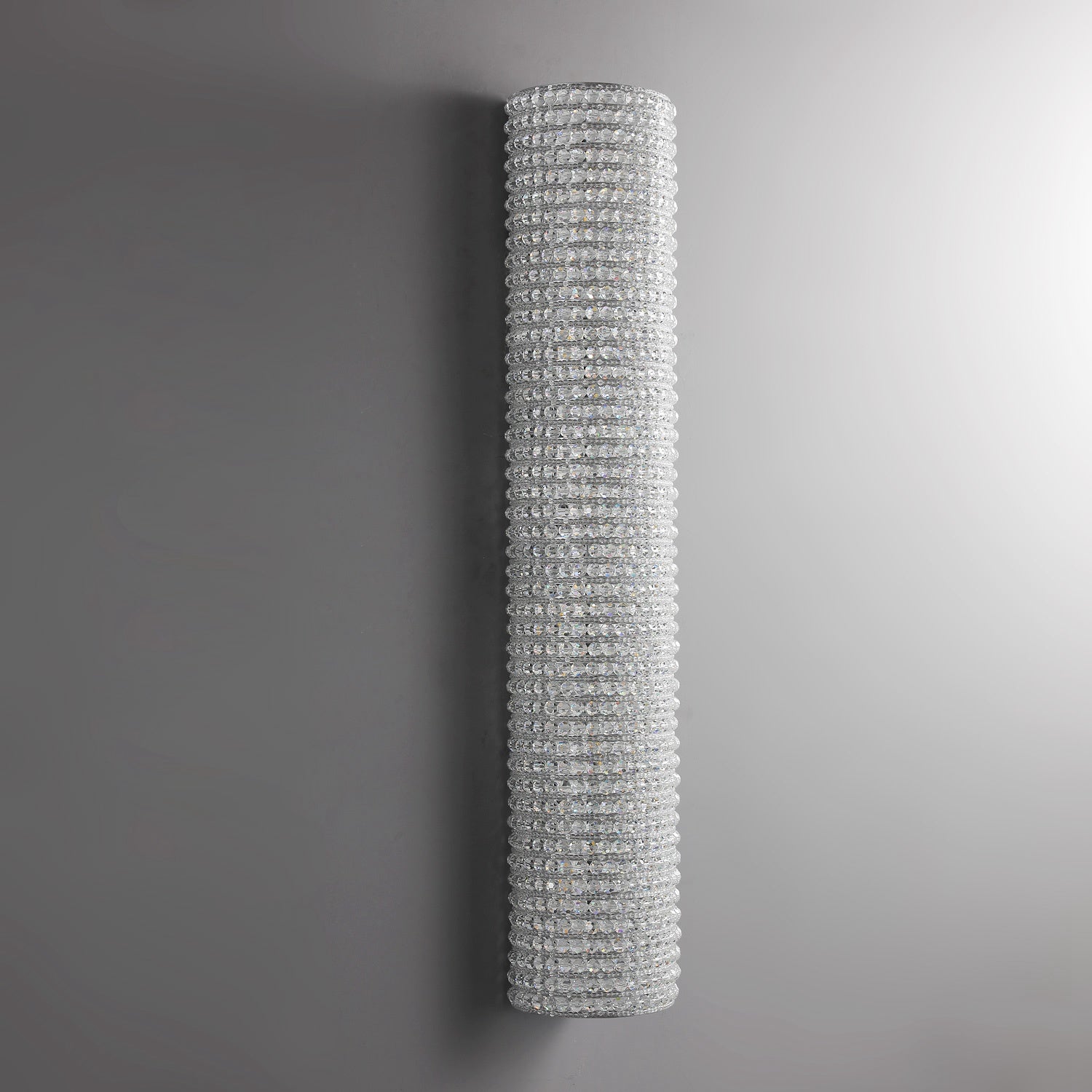 Halo Modern Clear Crystal Wall Sconce 36"H