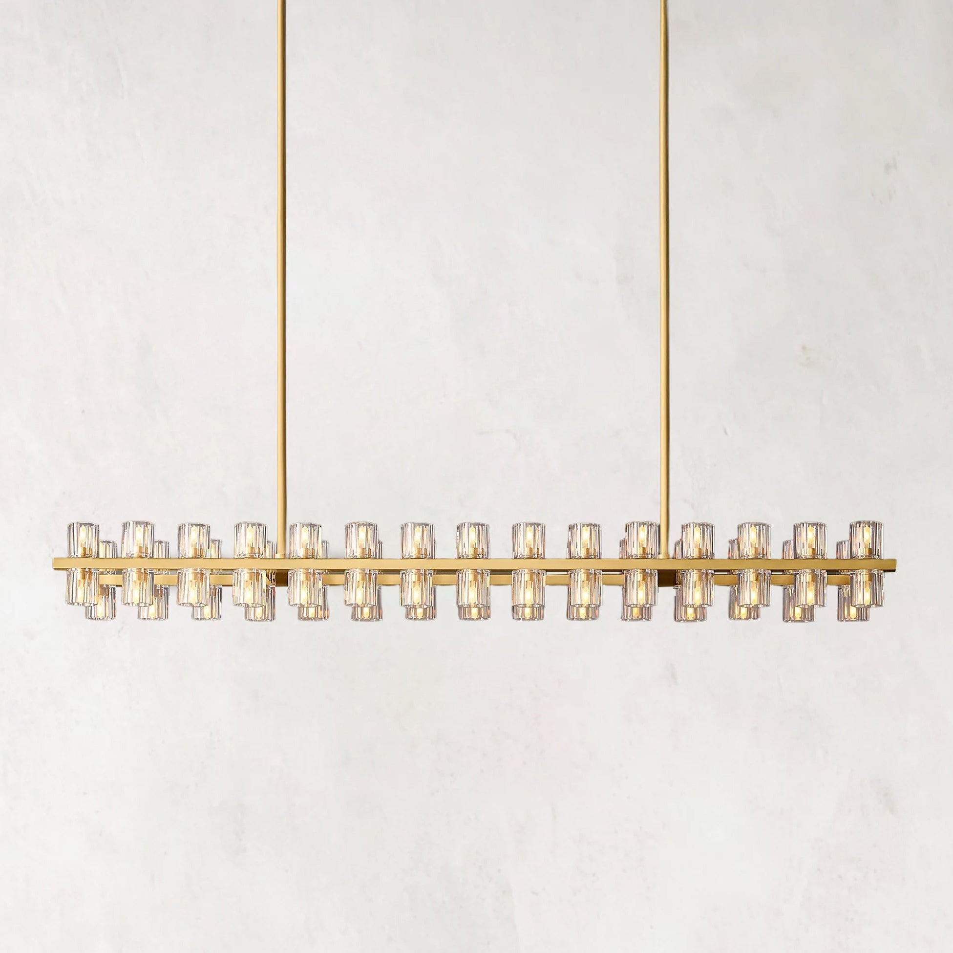 Arcachones Glass Rectangular Chandelier 54"