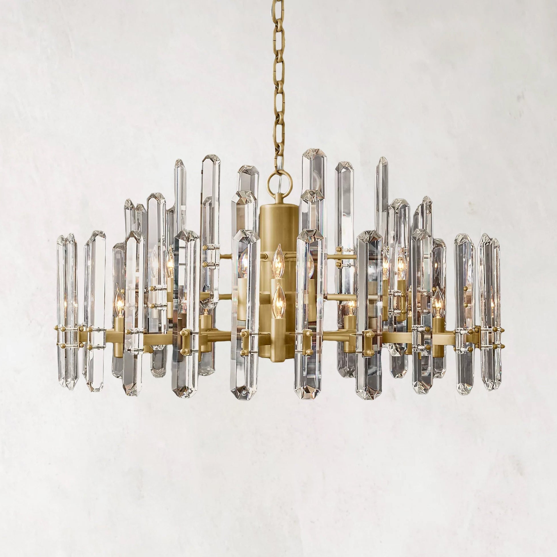 Bonnington Modern Crystal Round Chandelier 36"