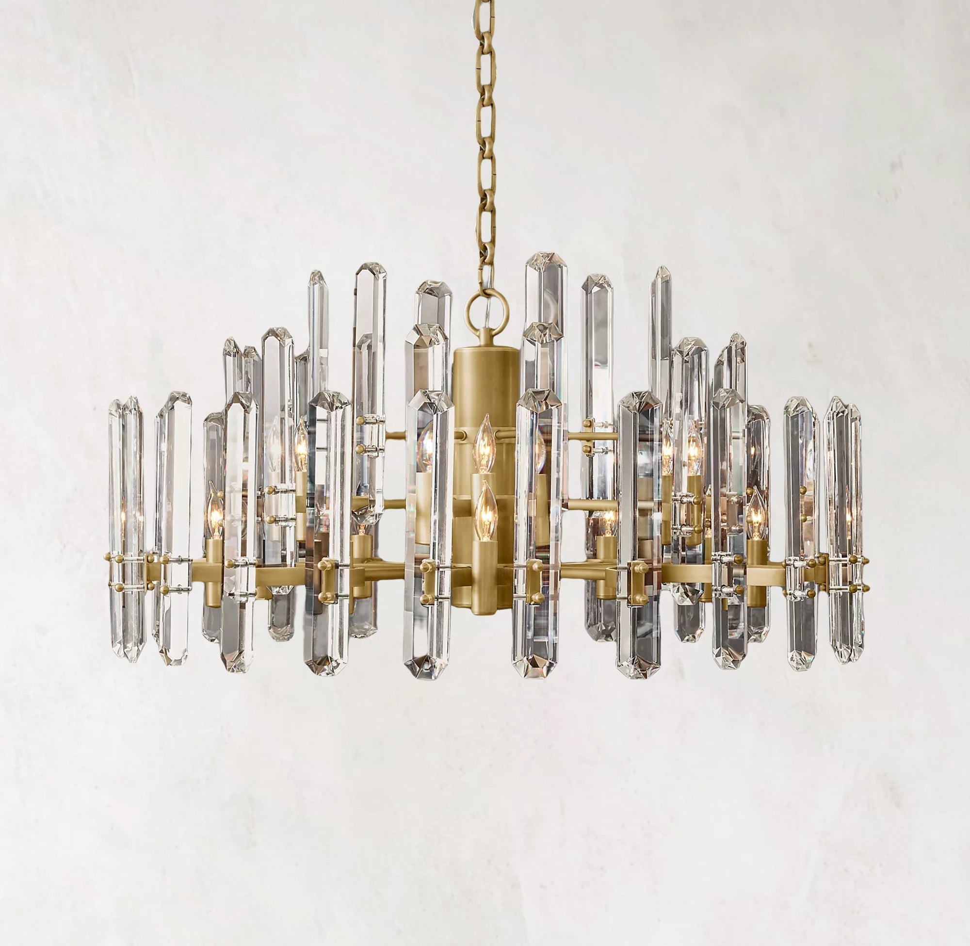 Bonnington Modern Crystal Round Chandelier 36"