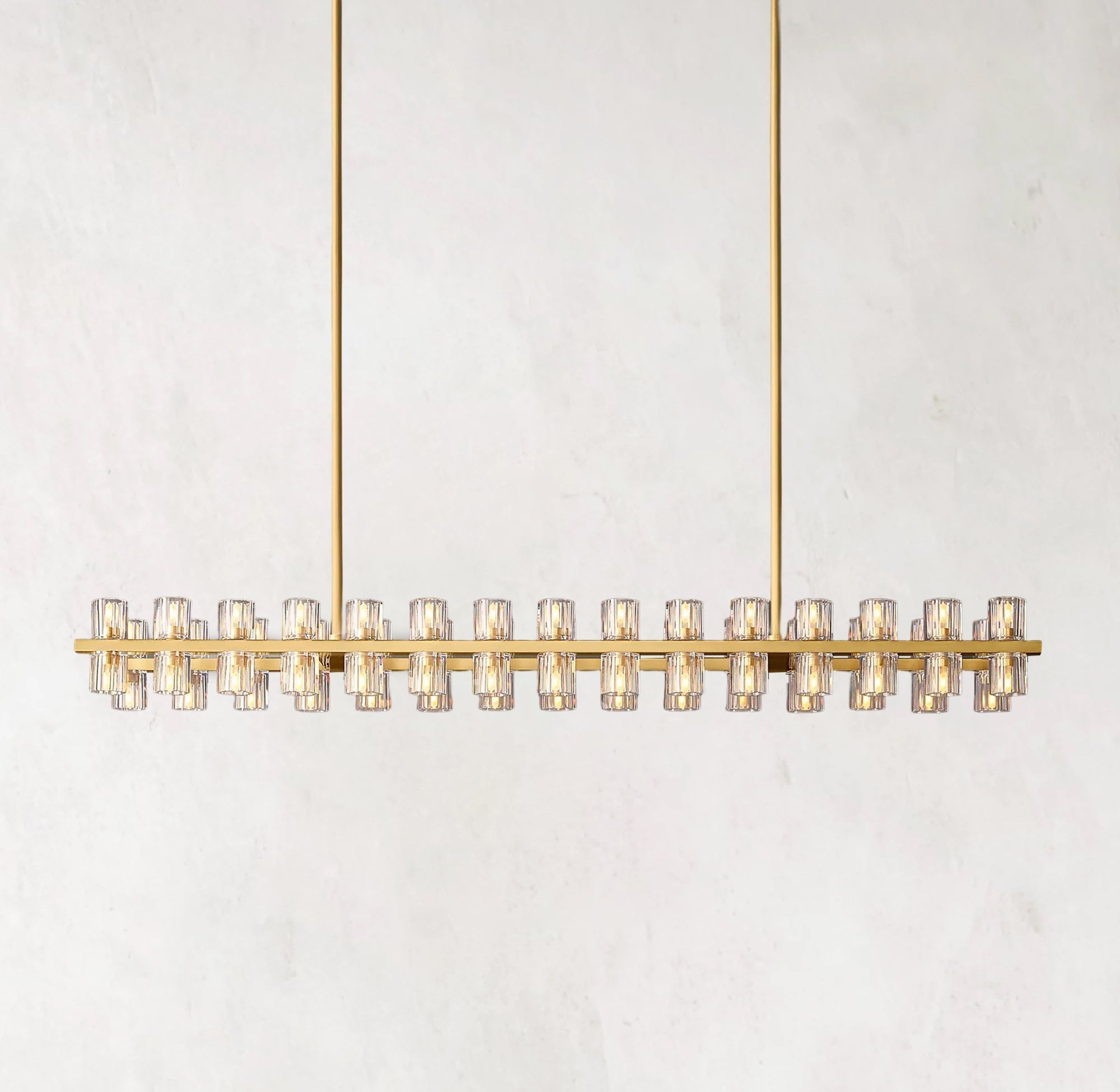 Arcachones Glass Rectangular Chandelier 54"