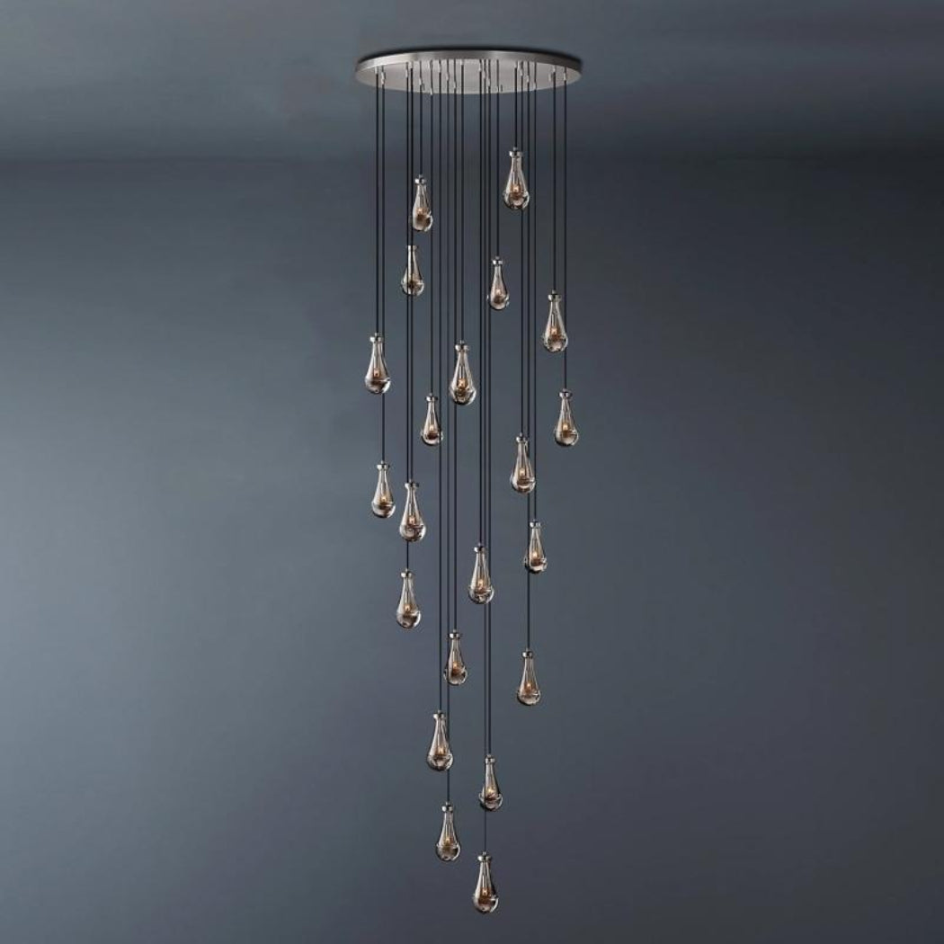 Rain Glass Modern Chandelier 47”（long）