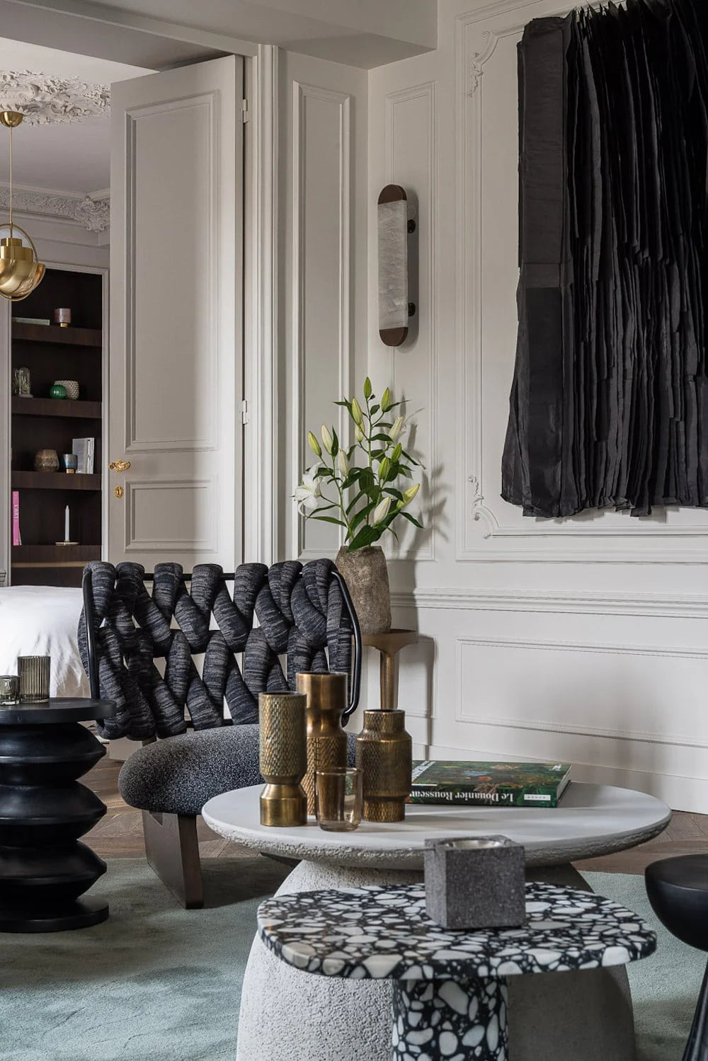 Modern Ghost Alabaster Wall Sconce