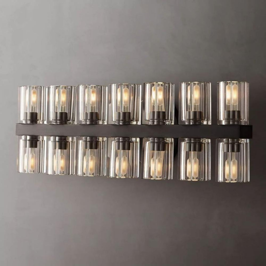 Arcachones 14-Light K9 Crystal Glass Modern Wall Lamp