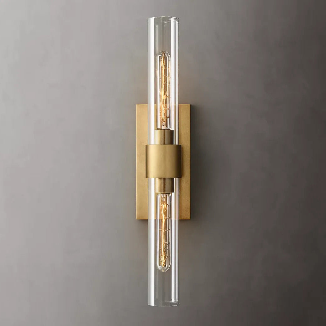 Ravelle Modern Double Head Tube Wall Sconce