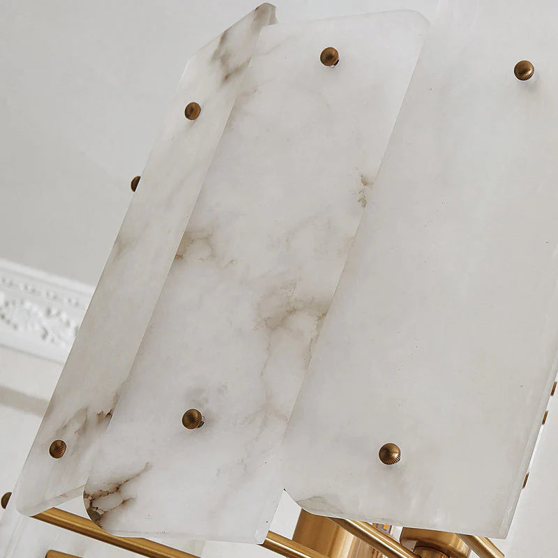 Alabaster Modern Lorry Round Chandelier