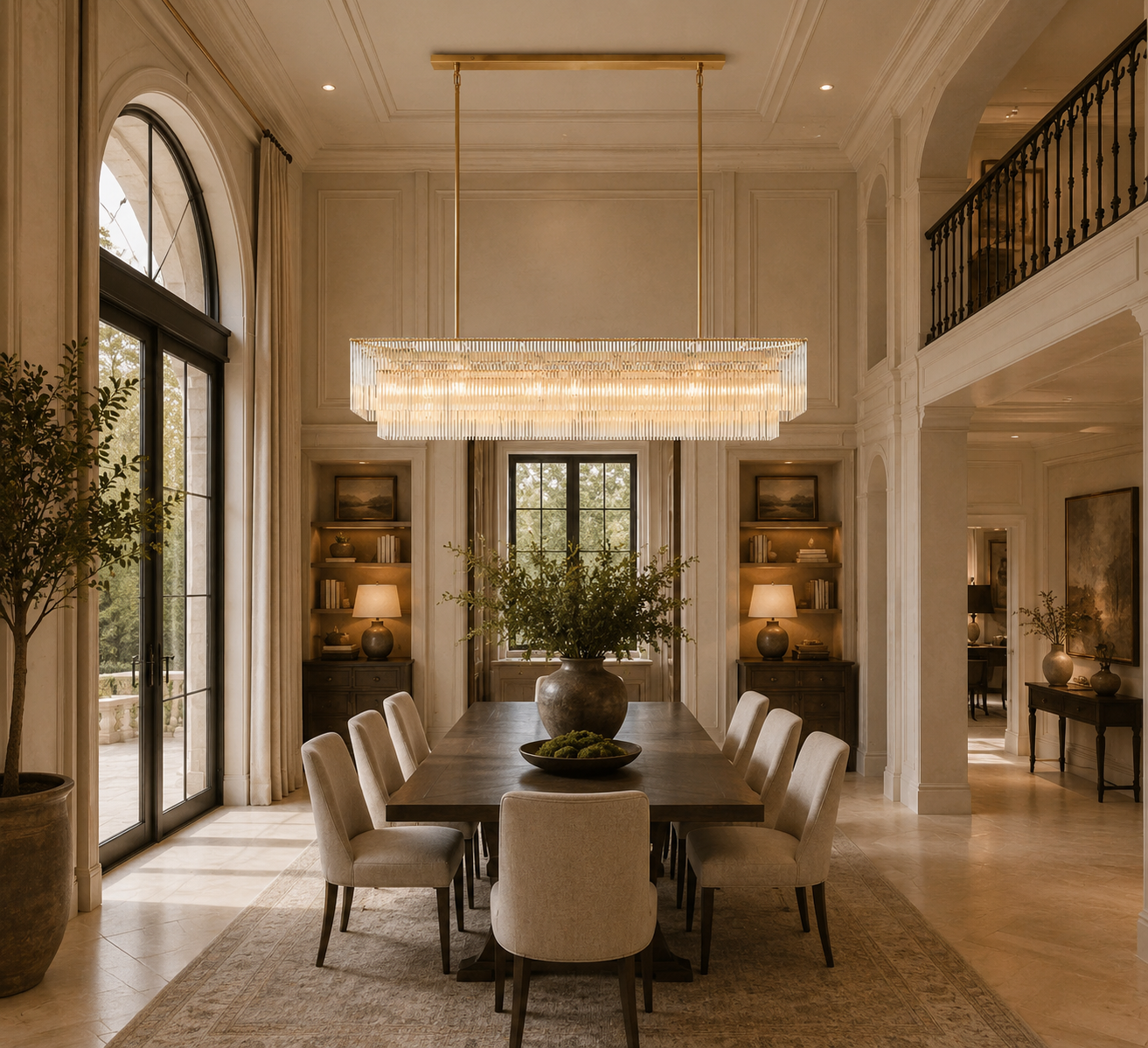 Amadeo Modern Rectangular Chandelier 72''