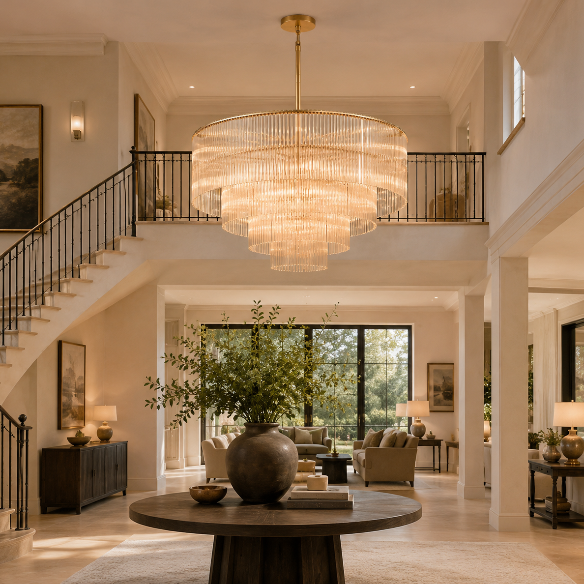 Amadeo Modern Round Chandelier 50"