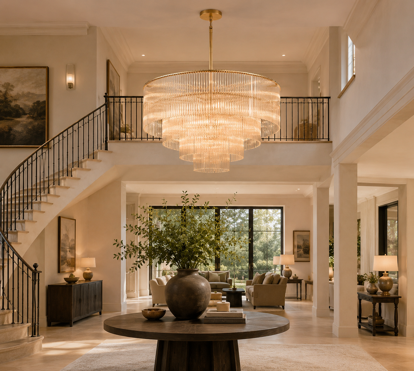 Amadeo Modern Round Chandelier 50"