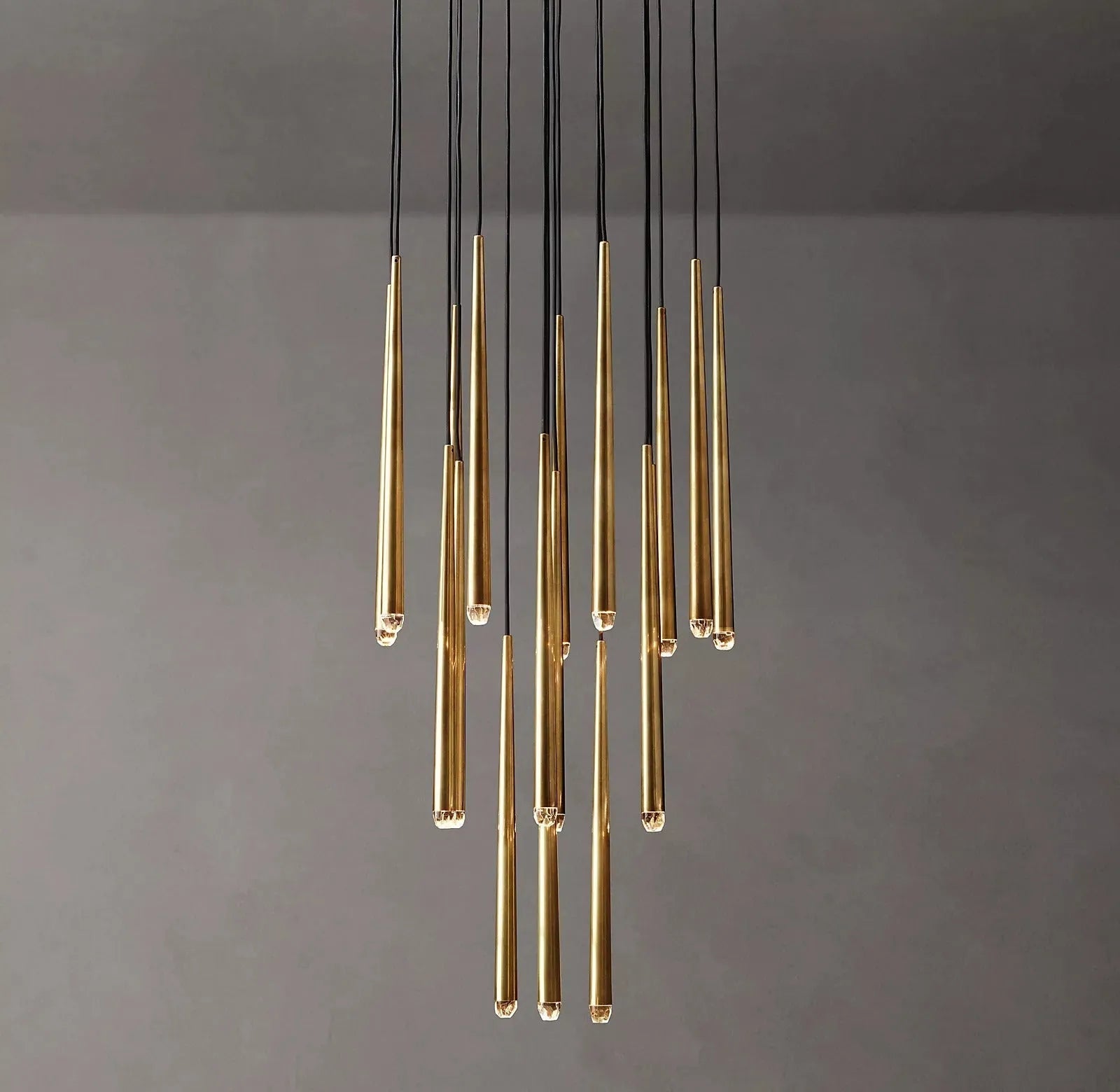 Aquitaines Modern Round Chandeliers 30"