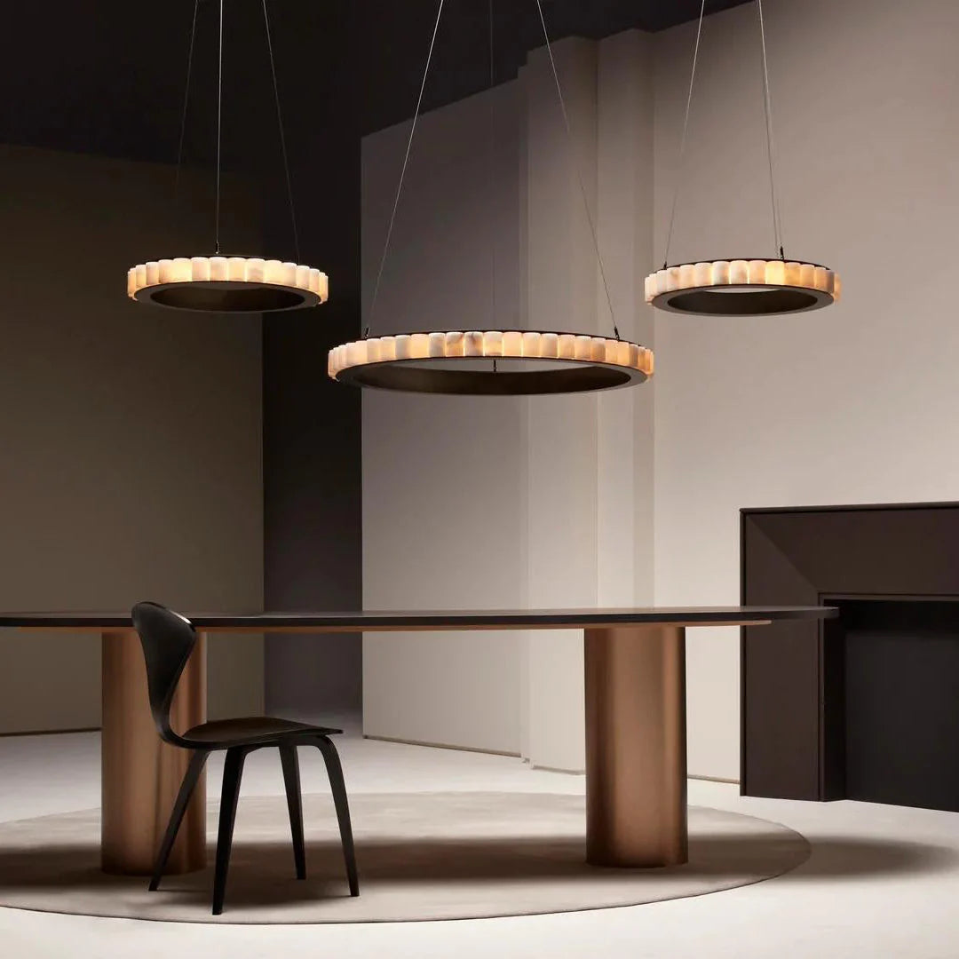 Modern Avalon Alabaster Chandelier
